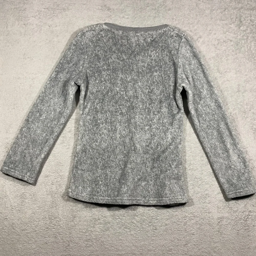 Disney Thumper Pajama Top Womens S Small Grey Long Sleeve Fleece Sleep Shirt - Picture 14 of 15